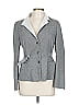 Akris Punto Stripes Gray Blazer Size 10 - photo 1
