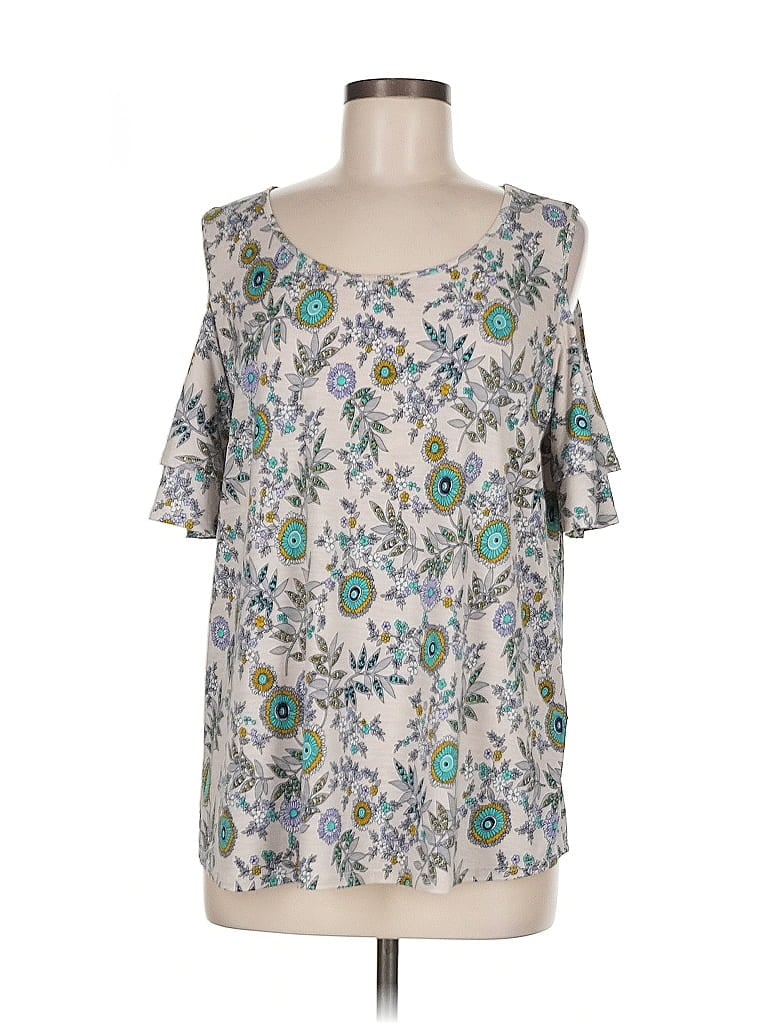 Pre-owned Naif Short Sleeve T-shirt In Silver