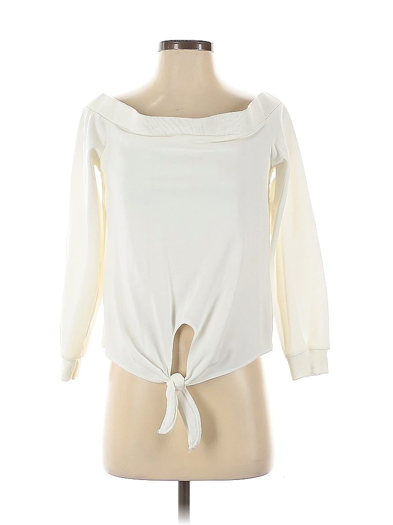 Pre-owned By The Way. Long Sleeve Blouse In White