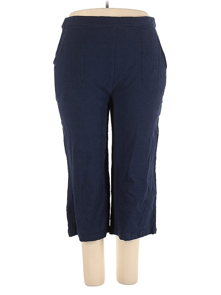Pre-owned Cotton Bleu Casual Pants In Blue