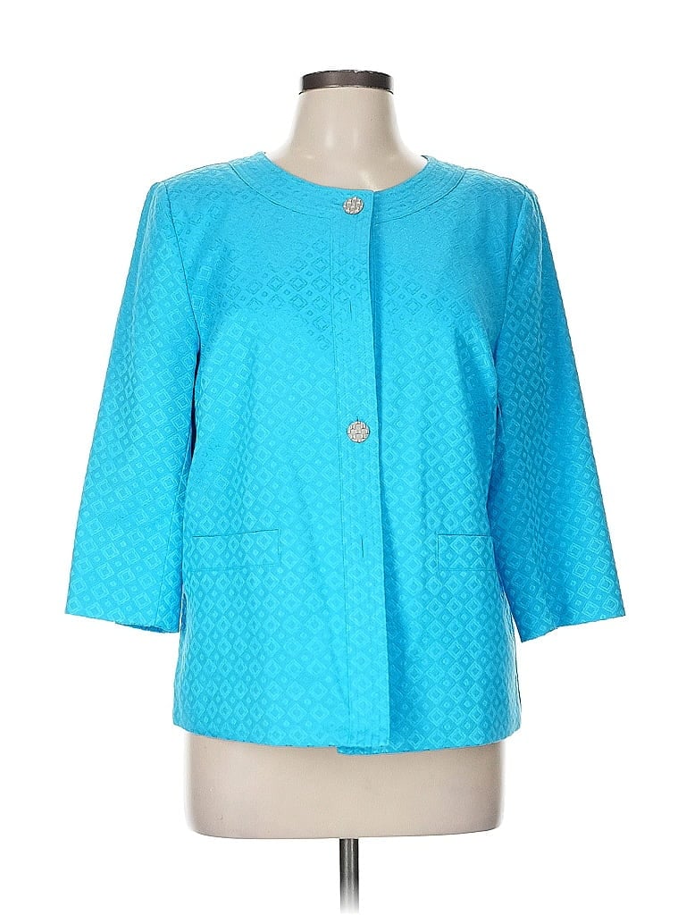 Pre-owned Laura Ashley Blazer Jacket In Blue