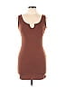 Windsor Solid Brown Casual Dress Size L - photo 1
