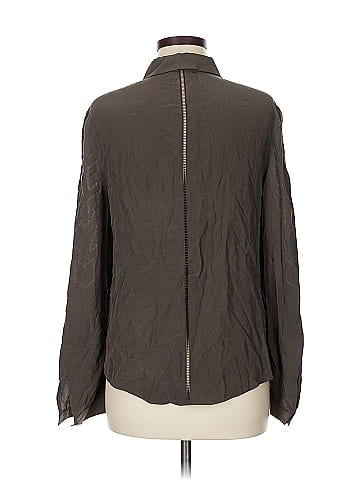 Rachel Roy Long Sleeve Silk Top (view 2)