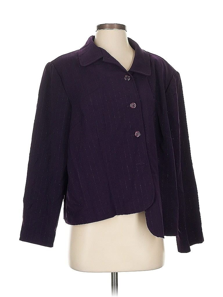 Pre-owned Jessica Howard Blazer Jacket In Purple