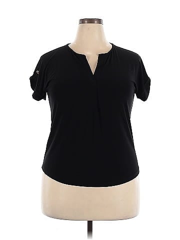 Anne Klein Short Sleeve Blouse (view 1)