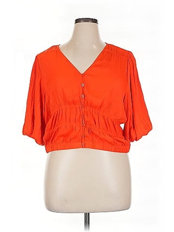 Marc New York Andrew Marc Short Sleeve Blouse (view 1)
