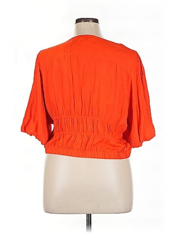 Marc New York Andrew Marc Short Sleeve Blouse (view 2)
