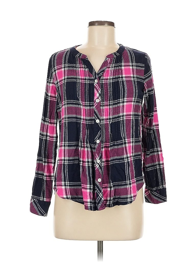 Pre-owned Croft & Barrow 3/4 Sleeve Blouse In Pink