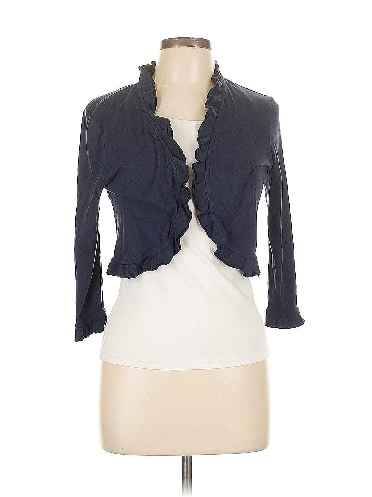 Pre-owned Charter Club 3/4 Sleeve Blouse In Blue