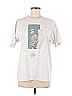 UT for Uniqlo 100% Cotton Print White Short Sleeve T-Shirt Size M - photo 1