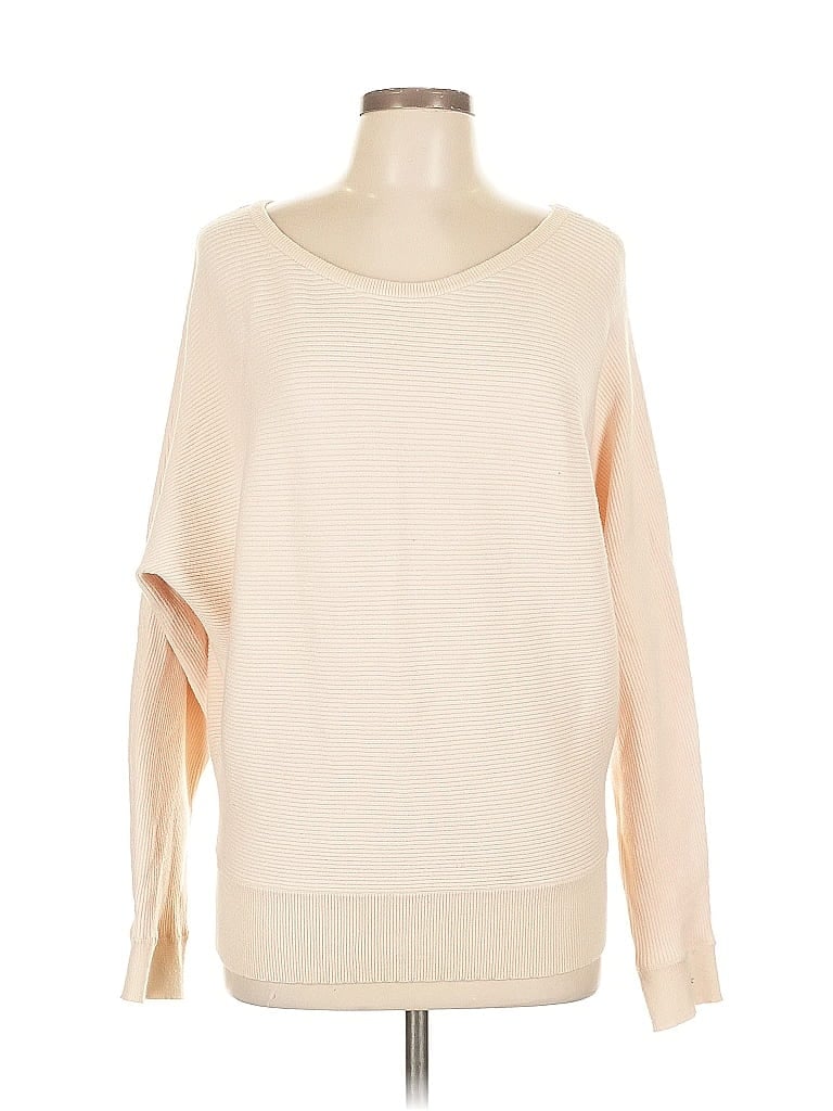 Pre-owned Love Tree Pullover Sweater In White