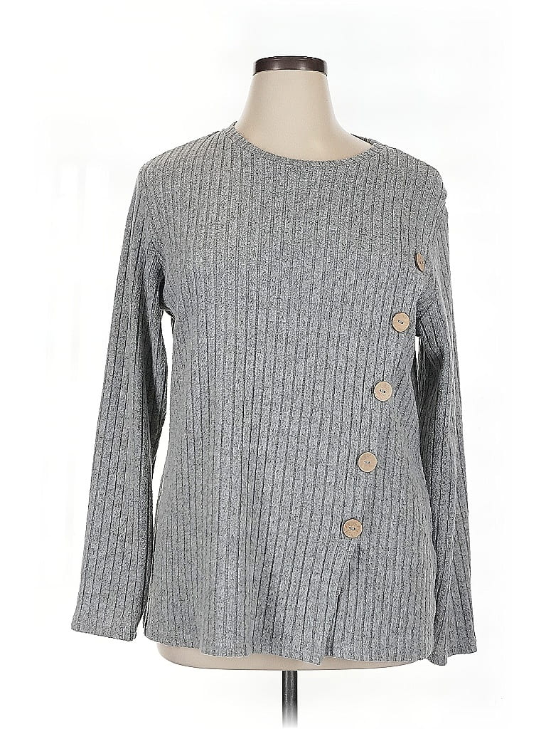 Pre-owned Unbranded Pullover Sweater In Gray