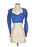 Zara Blue Long Sleeve Blouse Size XS - photo 1