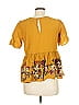 Bhanuni by Jyoti Yellow Short Sleeve T-Shirt Size M - photo 2