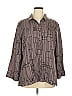 Habitat Gray 3/4 Sleeve Button-Down Shirt Size XL - photo 1