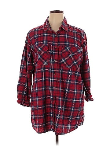 Ashley Stewart 3/4 Sleeve Button-Down Shirt (view 1)