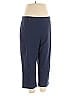 JM Collection Solid Blue Active Pants Size XL - photo 1