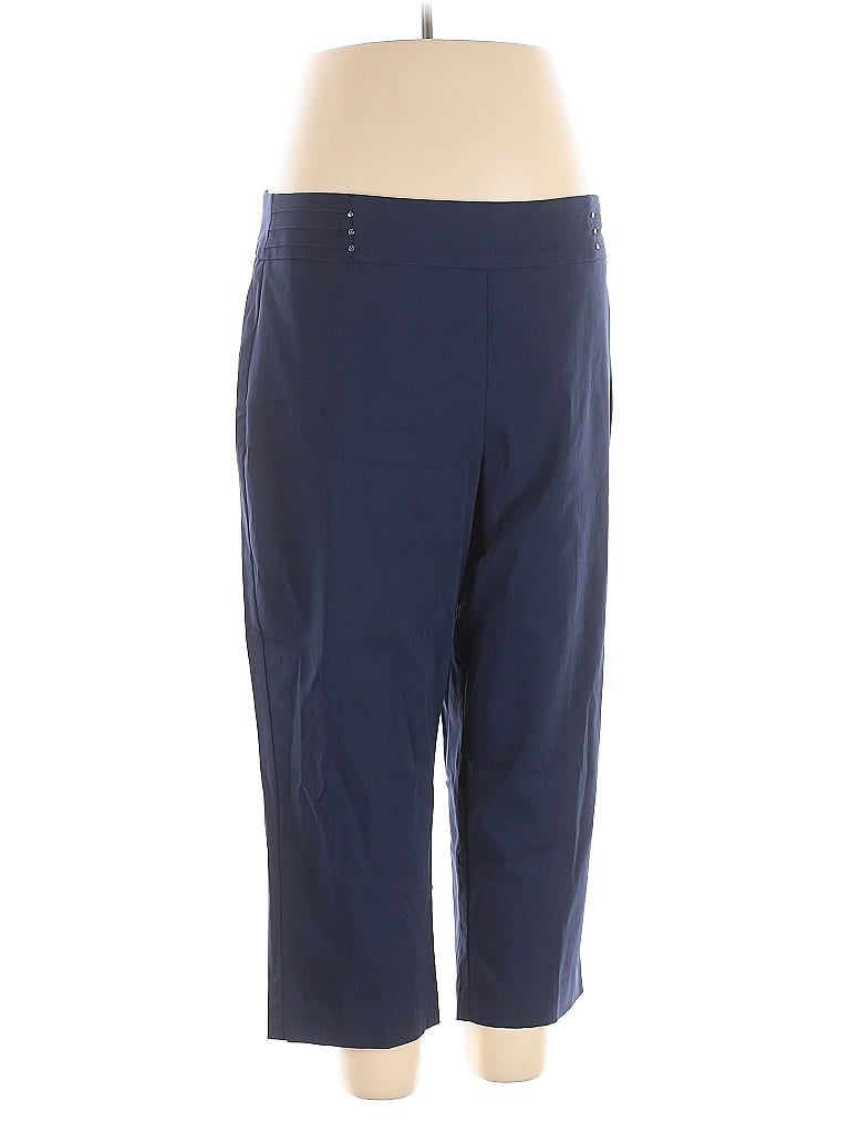 JM Collection Solid Blue Active Pants Size XL - photo 1