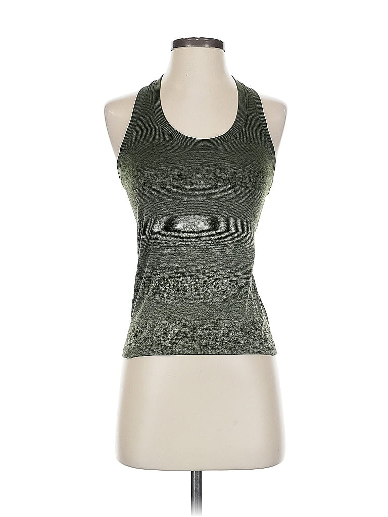 Click to view more detailed imagery on our partner's website Pre-owned Athleta Tank Top Green Halter Neckline Tops