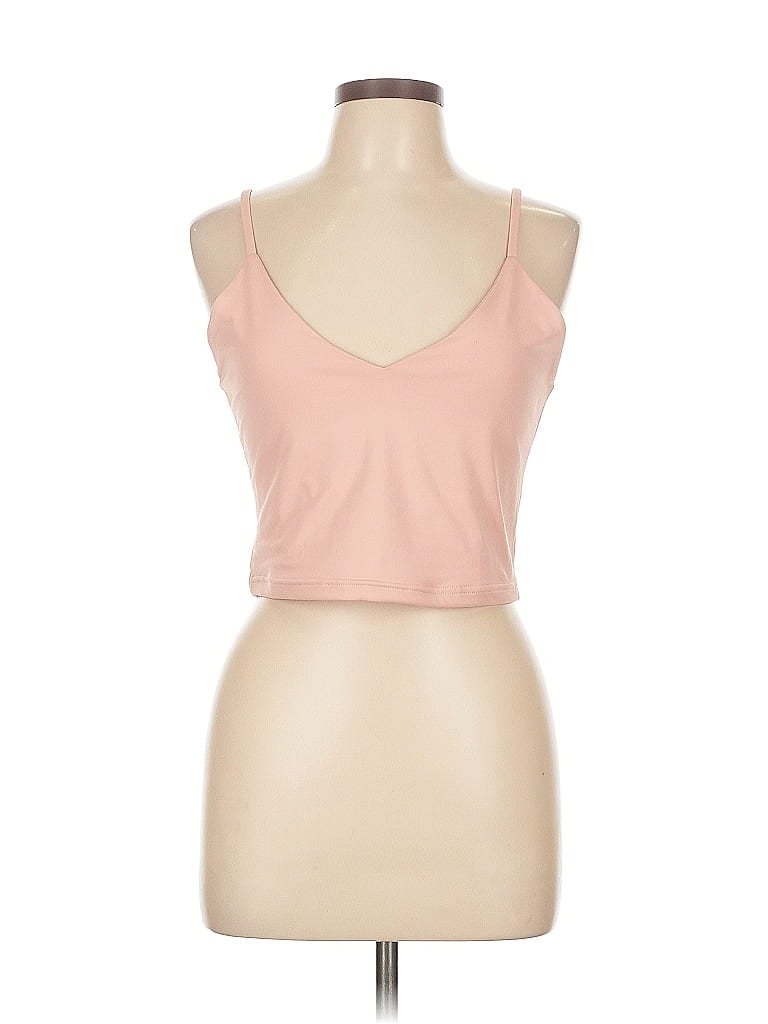 Pre-owned Assorted Brands Tank Top Pink Strapless Neckline Tops