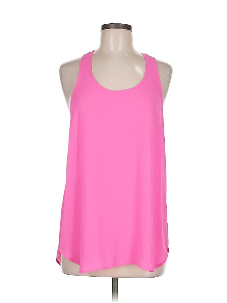 Pre-owned Aqua Tank Top Pink Halter Neckline Tops