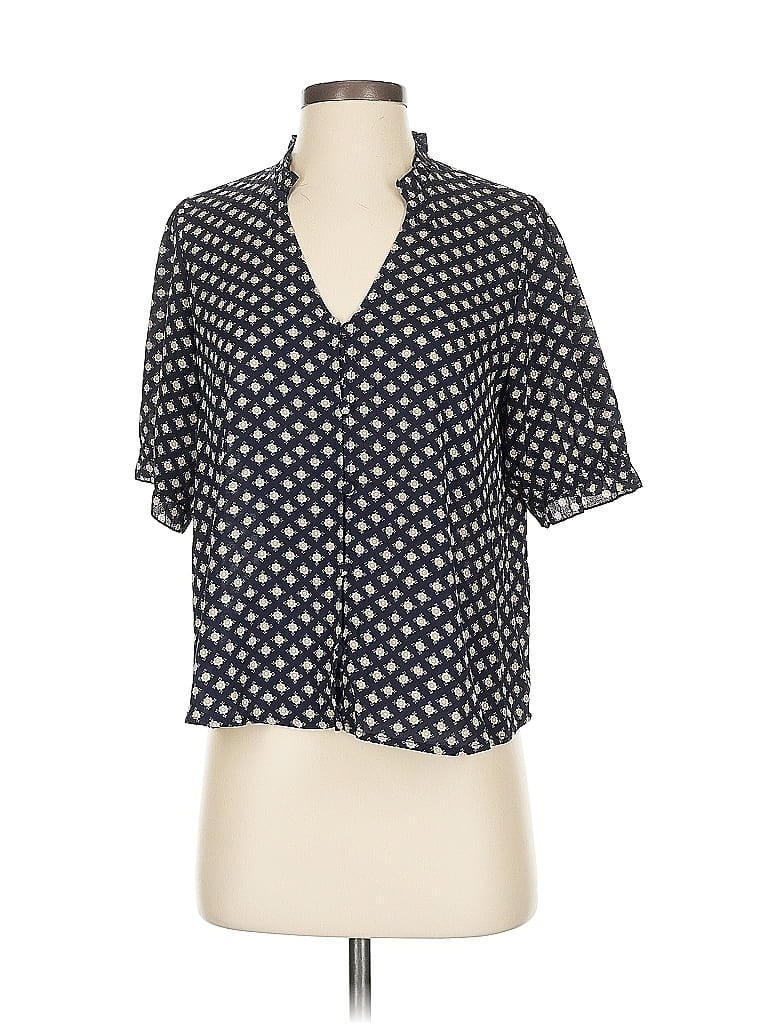 Pre-owned Sanctuary Short Sleeve Blouse In Blue
