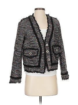 S'edge 100% Polyester Tweed Pink Blazer Size S