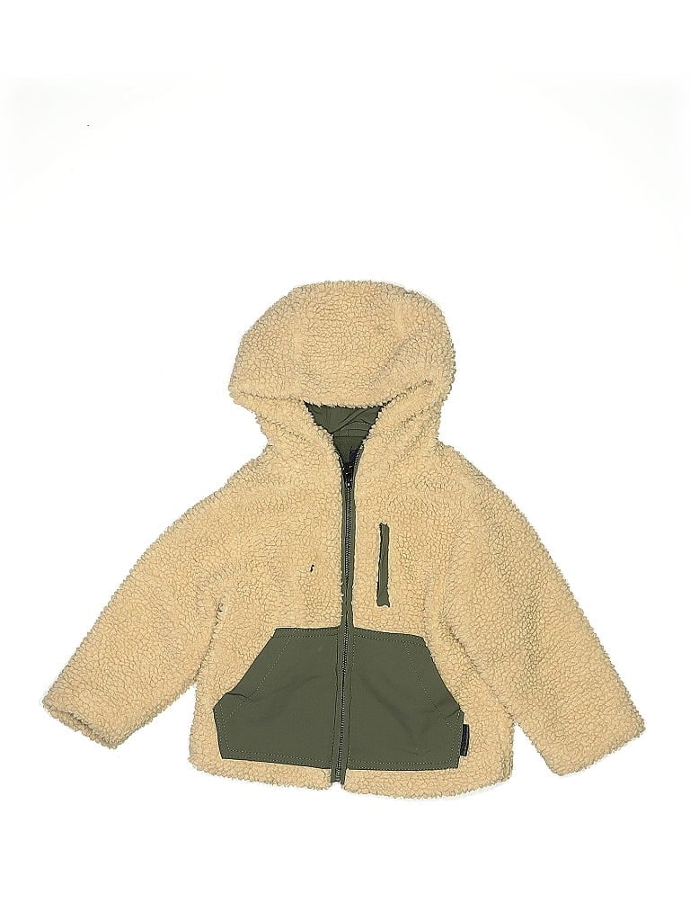 Zara Baby 100% Polyester Tan Zip Up Hoodie Size 12 - photo 1