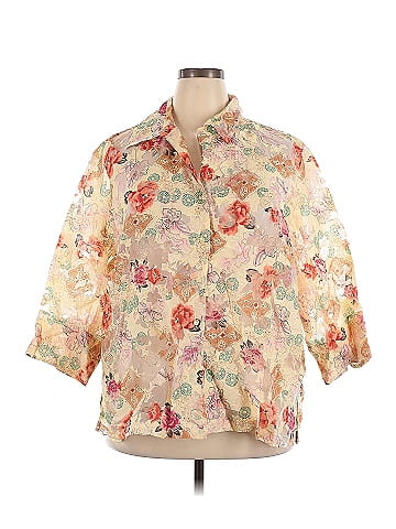 Coldwater Creek 3/4 Sleeve Button-Down Shirt (view 1)