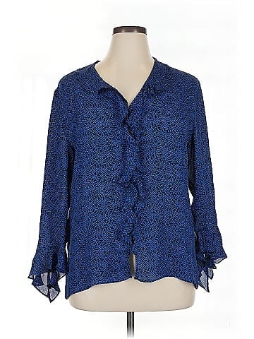 Chico's Design 3/4 Sleeve Silk Top (view 1)