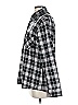 Hot Topic Plaid Black Long Sleeve Button-Down Shirt Size S - photo 4