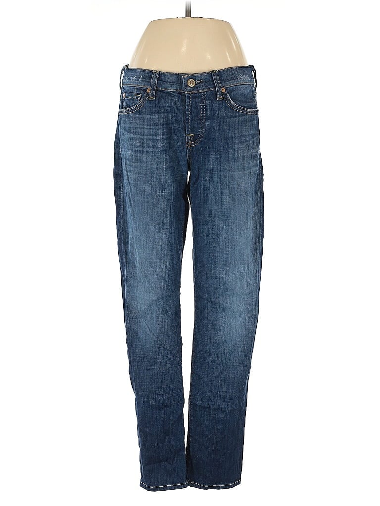 Pre-owned 7 For All Mankind Jeans In Blue