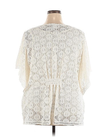 JM Collection Short Sleeve Blouse (view 2)