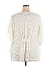 JM Collection 100% Polyester Ivory Short Sleeve Blouse Size 3X - photo 2