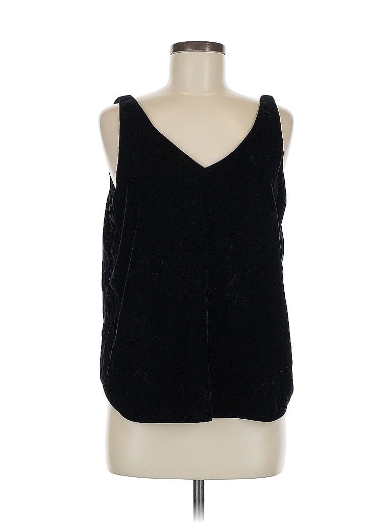 Pre-owned Ann Taylor Loft Sleeveless Top Black V Neck Tops
