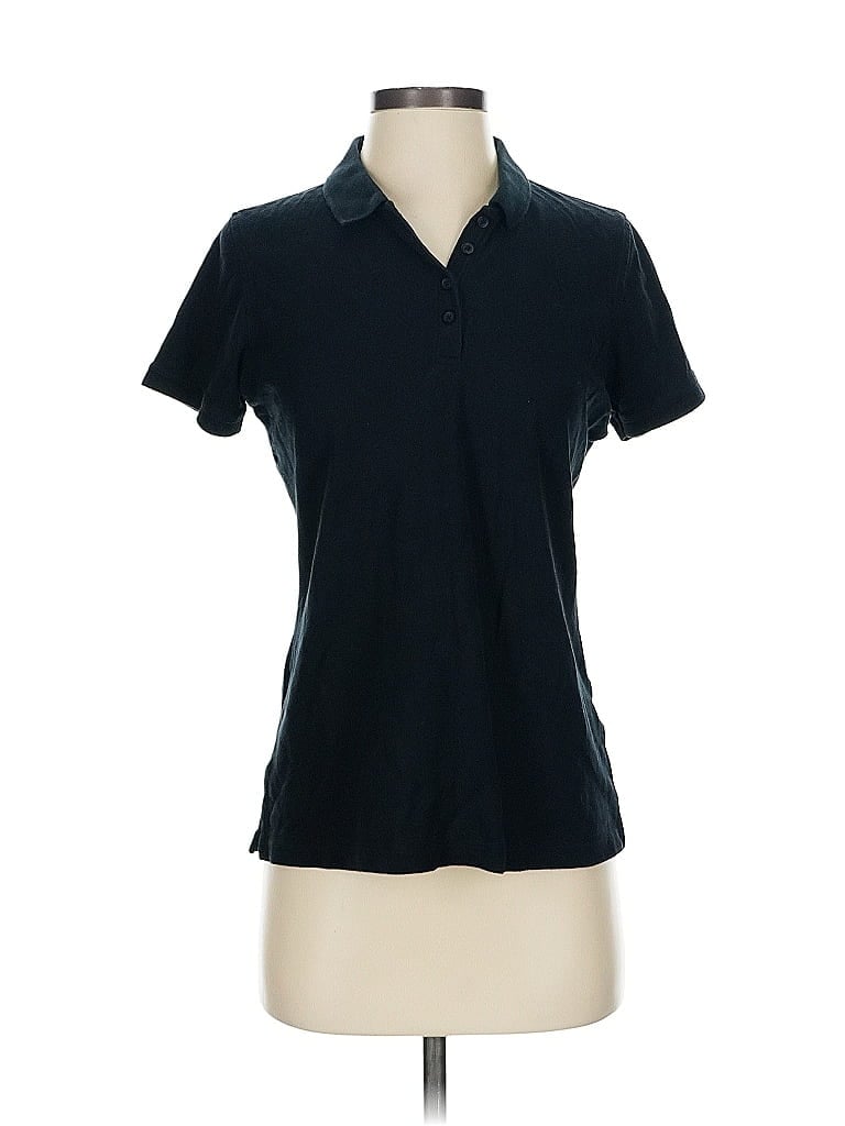 Pre-owned Port Authority Short Sleeve Polo Shirt In Blue