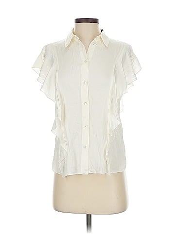 Theory Short Sleeve Silk Top (view 1)