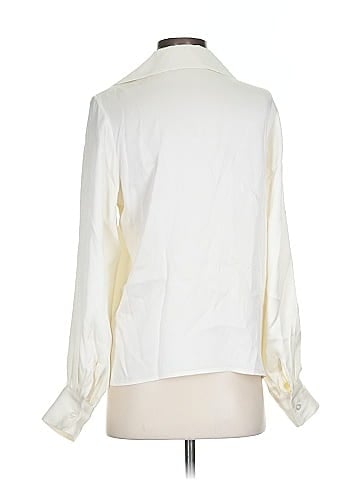 Anine Bing Long Sleeve Silk Top (view 2)