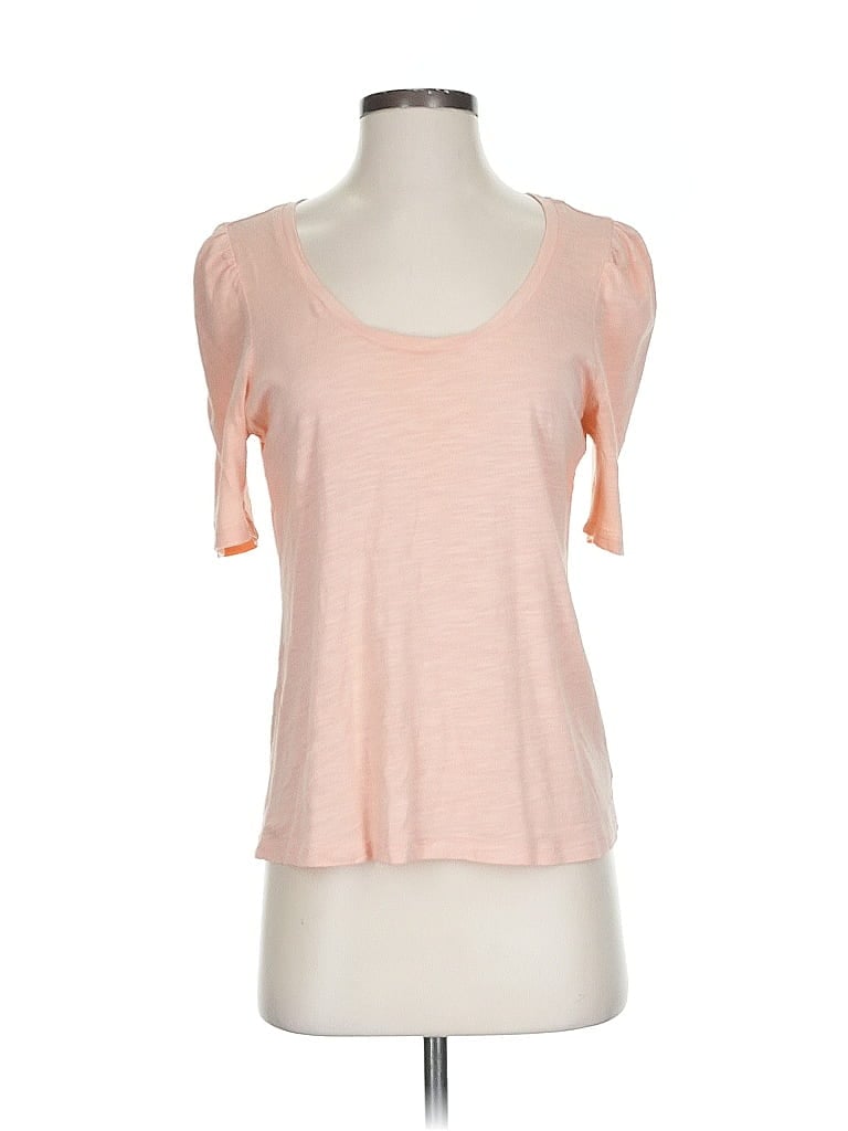 Click to view more detailed imagery on our partner's website Pre-owned Sanctuary Short Sleeve Top Pink Sweetheart Neckline Tops