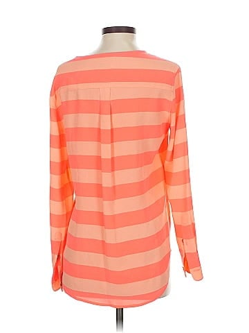 Equipment Long Sleeve Silk Top (view 2)