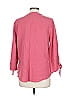 Foxcroft 100% Cotton Pink Red 3/4 Sleeve Blouse Size L - photo 2