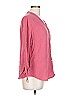 Foxcroft 100% Cotton Pink Red 3/4 Sleeve Blouse Size L - photo 4