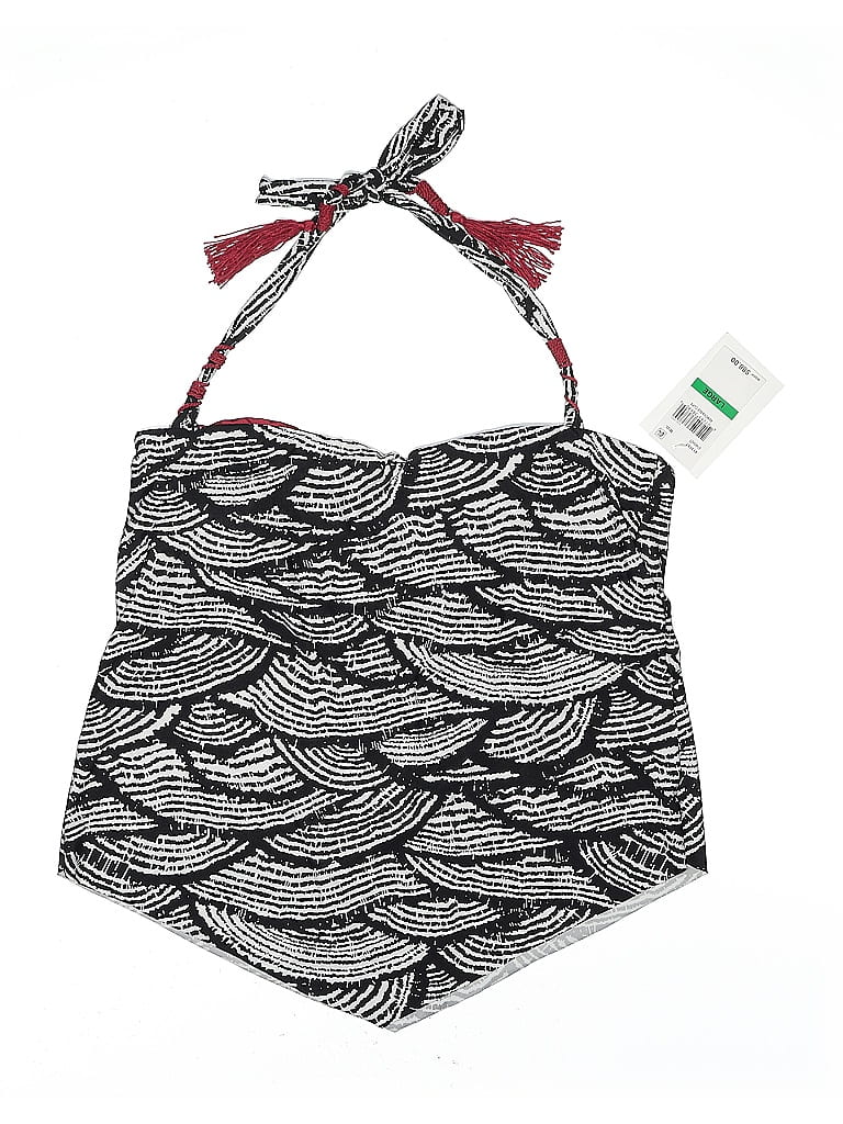 Becca Chevron-herringbone Black Swimsuit Top Size L - photo 1