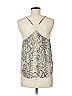 Lovestitch 100% Polyester Animal Print Graphic Ivory Sleeveless Blouse Size M - photo 2