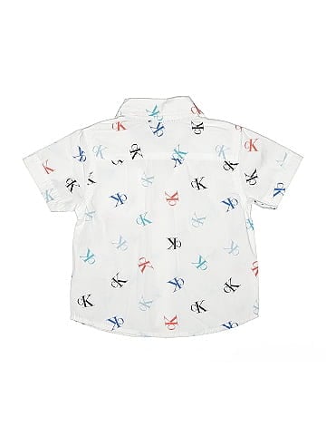 CALVIN KLEIN JEANS Short Sleeve Button-Down Shirt (view 2)