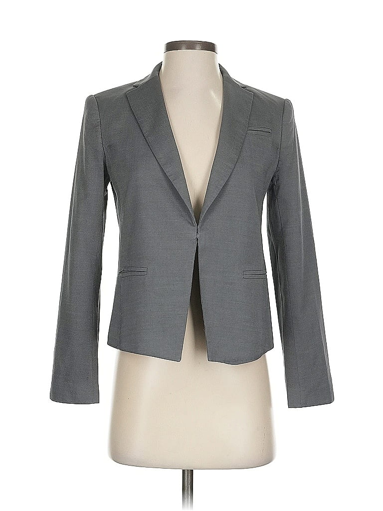 Pre-owned Ann Taylor Blazer Jacket In Gray