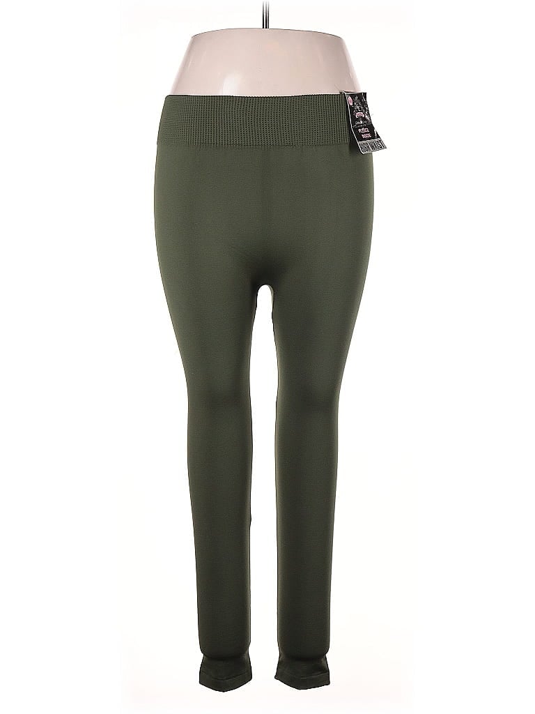 Cotton Candy Active Pants In Green