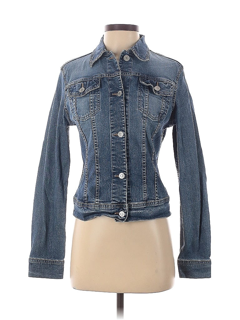 Vintage United Colours of Benetton Blue Denim Trucker Jacket XS S