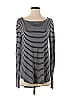 Calypso St. Barth 100% Viscose Stripes Black Long Sleeve T-Shirt Size S - photo 1