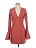 Assorted Brands Solid Burgundy Cocktail Dress Size M - photo 1